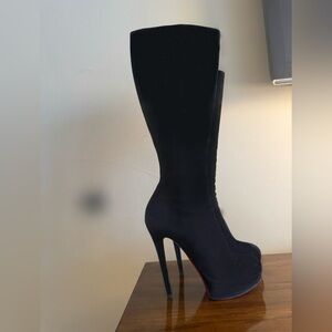 Christian Louboutin Black Heeled Boots